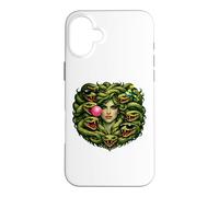 Carcasa para iPhone 16 Plus Medusa Mitología Griega Antigua Oscuridad Diseño Retro Halloween