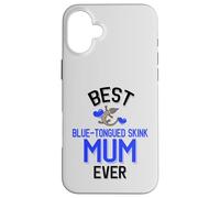 Carcasa para iPhone 16 Plus Mejor Reptil Lindo de la Madre eslizante de Lengua Azul