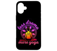 Carcasa para iPhone 16 Plus Menos Drama Más Yoga - Divertido Yoga Cita