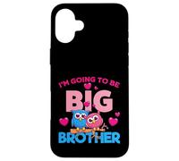 Carcasa para iPhone 16 Plus Men's Boys Kids I'm Going To Be A Big Brother Graphic Design