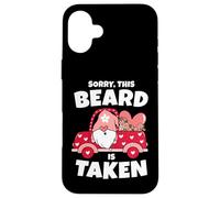 Carcasa para iPhone 16 Plus Mens Sorry This Beard is Taken - Barba de gnomo para el día de San Valentín