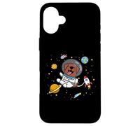 Carcasa para iPhone 16 Plus Mens Womens Kids Boys Astronaut Space Chocolate Lab Lover