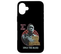 Carcasa para iPhone 16 Plus Mercancía Oficial de John Lee Hooker Jazz Icon - Canta el Blues