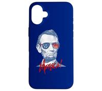 Carcasa para iPhone 16 Plus Merica Lincoln - 4th July Veterans or Memorial Day Abe