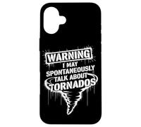 Carcasa para iPhone 16 Plus Meteorólogo Divertido Tornado Fan del Clima