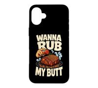 Carcasa para iPhone 16 Plus Mezclador Divertido para Barbacoa Wanna Rub My Butt Grill Master