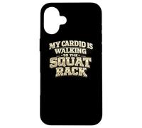 Carcasa para iPhone 16 Plus Mi Cardio está Caminando hacia el Estante de Sentadillas