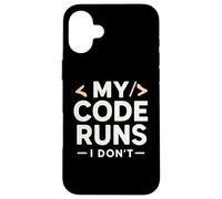 Carcasa para iPhone 16 Plus Mi código se Ejecuta yo no | Coding Joke Funny Software Engineer