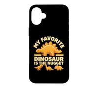 Carcasa para iPhone 16 Plus Mi Dinosaurio Favorito es el Nugget - Funny Food Dino Nuggets