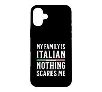 Carcasa para iPhone 16 Plus Mi Familia es Italiana Nada me Asusta