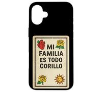 Carcasa para iPhone 16 Plus Mi Familia ES Todo Corillo Latino México Divertido Tiempo en Familia
