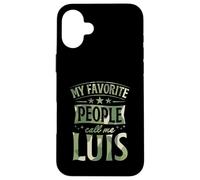Carcasa para iPhone 16 Plus Mi Gente Favorita me Llama Luis Nombre Personalizado