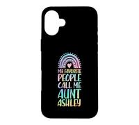 Carcasa para iPhone 16 Plus Mi Gente Favorita me Llama tía Ashley Nombre tía