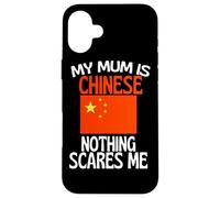 Carcasa para iPhone 16 Plus Mi mamá es China Nada me Asusta mamá Divertida