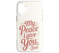 Carcasa para iPhone 16 Plus Mi Paz te doy. Jesús