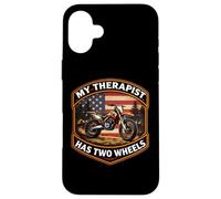 Carcasa para iPhone 16 Plus Mi Terapeuta Tiene una Moto de Cross de Dos Ruedas Motocross American MX
