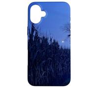 Carcasa para iPhone 16 Plus Midwest Gothic Aesthetic Rural Appalachia Moon Corn Field