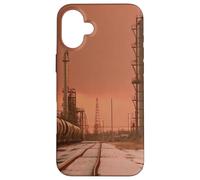 Carcasa para iPhone 16 Plus Midwest Gothic Aesthetic Rural Train Refinery Winter Vibes