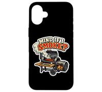 Carcasa para iPhone 16 Plus Mind If I Smoke Meat Lover BBQ Smoker Brisket Carnivore Broma