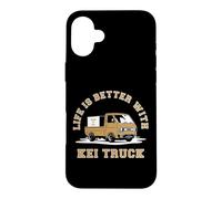 Carcasa para iPhone 16 Plus Mini Camión Japonés Vintage JDM Retro Kei Truck Tools of Joy