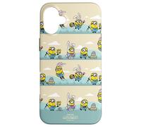 Carcasa para iPhone 16 Plus Minions Easter Bunny All Over Print