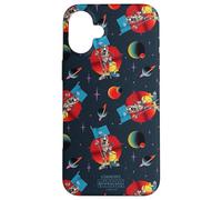 Carcasa para iPhone 16 Plus Minions & Monsters Space Invasion