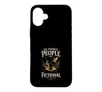 Carcasa para iPhone 16 Plus Mis Personajes Favoritos Son Ficcion Amante de Libros