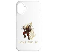 Carcasa para iPhone 16 Plus Mitología vikinga Medieval - Dios embaucador nórdico Loki