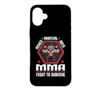 Carcasa para iPhone 16 Plus Mixed Martial Arts MMA Fight To Survive Cage Fighting