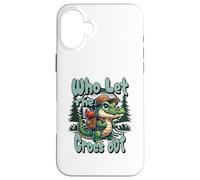 Carcasa para iPhone 16 Plus Mochila De Senderismo Who Let The Crocs out Gator Croc
