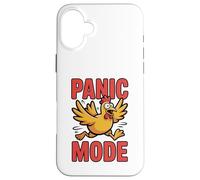 Carcasa para iPhone 16 Plus Modo de pánico Pollo Divertido Caos Humor