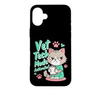 Carcasa para iPhone 16 Plus Modo Vet Tech Activado Funny Cat Veterinary