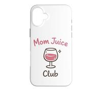 Carcasa para iPhone 16 Plus Mom Juice Club Funny Wine Drinking Mothers Humor Design