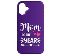 Carcasa para iPhone 16 Plus Moms Favorite Mom of The Year Award Mum Daughter Mothers Day