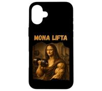 Carcasa para iPhone 16 Plus Mona Lifta Muscle Mona Lisa Lifting Weights Bodybuilding Gym