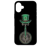 Carcasa para iPhone 16 Plus Monociclo Monociclo Día de San Patricio Día de Pattys Suerte Irlandesa