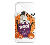 Carcasa para iPhone 16 Plus Monopoly Boo Your Rent is Due Halloween