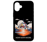 Carcasa para iPhone 16 Plus Mont Saint Michel France Normandy Catholic Travel Lover