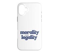 Carcasa para iPhone 16 Plus Moralidad sobre la legalidad Código Moral Brújula Buen Humano Sé Amable
