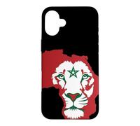 Carcasa para iPhone 16 Plus Morocco Flag Lion of Africa Proud Moroccan Football Game
