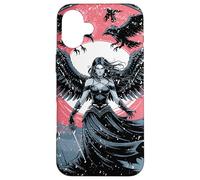 Carcasa para iPhone 16 Plus Morrigan Diosa de la Guerra y el Destino con Cuervos y alas