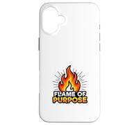 Carcasa para iPhone 16 Plus Motivación impulsada por un propósito Diseño de mentalidad de energía de Fuego