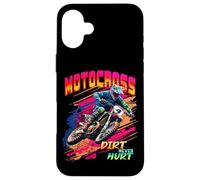 Carcasa para iPhone 16 Plus Motocross Supercross Race Dirt Bike Racing Dirt Never Hurt