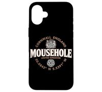 Carcasa para iPhone 16 Plus Mousehole Cornwall England Coordenadas Etiqueta 2C