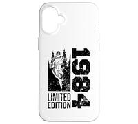 Carcasa para iPhone 16 Plus MTB Mountainbike Nacido en 1984 Cumpleaños BTT-Bicicleta