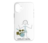 Carcasa para iPhone 16 Plus Mujeres Divertidas Bateristas, Chicas músicas Bateristas