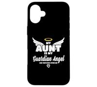 Carcasa para iPhone 16 Plus My Aunt Is My Guardian Angel She Watches Over Me In Memory