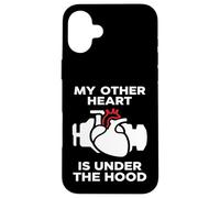 Carcasa para iPhone 16 Plus My Other Heart Is Under The Hood Quote