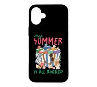 Carcasa para iPhone 16 Plus My Summer Is All Booked Beach Reading Club de Lectura de Vacaciones