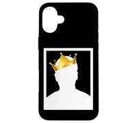 Carcasa para iPhone 16 Plus Mysterious Royal King with Golden Crown Illustration Graphic